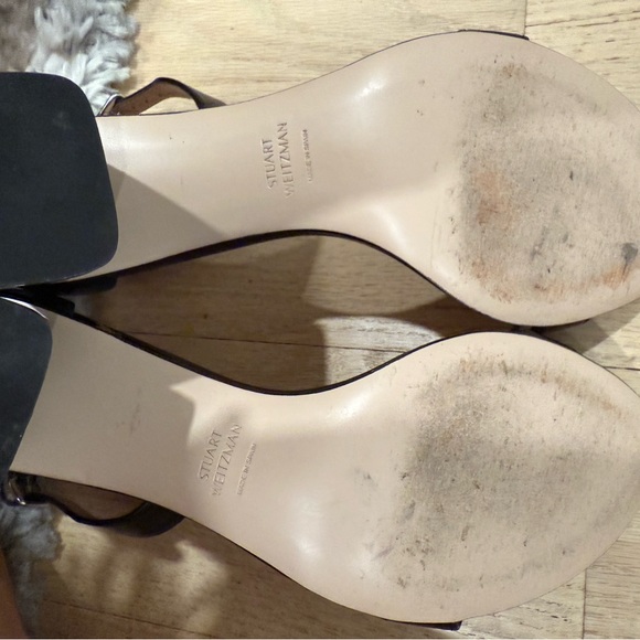 Stuart Weitzman Black Ankle Strap Heels - Picture 9 of 9